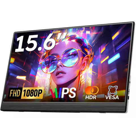 Dopesplay 15.6 inch Portable Travel monitors For Laptops FHD IPS 1080P External Screen Extender for 
