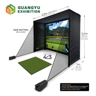 Customized Golf Simulator Projector Shooting Golf Training Cage Hot Selling 10 X 8 ft  Indoor Golf S