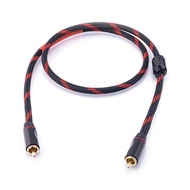 คุณภาพสูงสำหรับสาย Canare L-4e6s สายสัญญาณเสียงไฮไฟสายออดิโอทองแดงแท้เชื่อมต่อ RCA สายเคเบิลวิดีโอซั