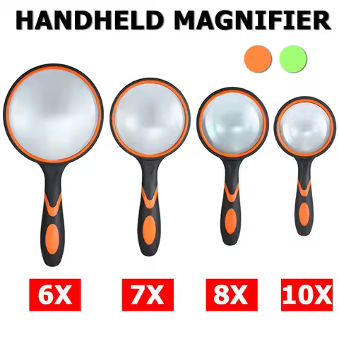 6X 7X 8X 10X Magnifying Glass For Kids Seniors Handheld Reading Magnifier Magnifying Lens For Readin