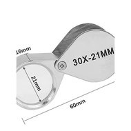 Geological Era Magnifier 10x 20x 30x 40x 60x LED UV Light Magnifying Glass Dual Lens with Light OXWK