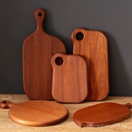 Cutting Board Solid Wood Cutting Board Mildew-Proof Household Board Bread Board Cutting Board Ebony 