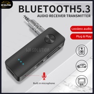 [WS] New T66 AUX Bluetooth 5.0 Adapter Car Bluetooth Receiver Transmitter Two-in-one Wireless Audio
