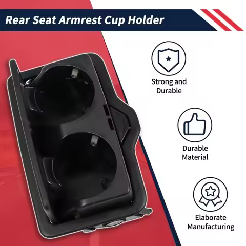 1PC Center Console Cup Holder For Audi A3 Q2 Q3 Q5 Q7 SQ7 Q8 2016-2024 4M0885995A Rear Armrest Drink
