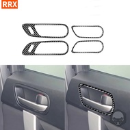 Real Carbon Fiber Sticker   For Mazda 3 Axela 2010 2011 2012 2013 s Door Handle Bowl Frame Cover Trim Interior Car Accessories