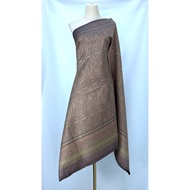 Silk Sarong 6-Shuttle Natural Color King's Chandelier Brown Select Size Code 4L1-ST-051342