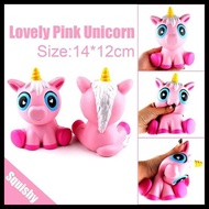 Squishy Lovely Unicorn Pink Kids Toys Squsihy Unicorn Pink - Jumbo