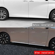 toyota alphard vellfire anh40 car chrome side door lower trim garnish accessories skhongauto