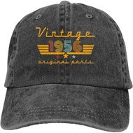 70th Birthday Decorations for Women Men, Vintage 1956 Hat Original Parts, Adjustable 70 Year Old Bas