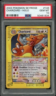 Thẻ PSA Pokemon 10 Gem Mint Charizard 146/144 Authentic TCG Card original 1459 d7 NF4 1-13