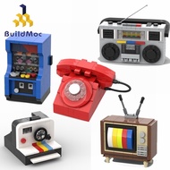 Retro TV, radio, phone, game console, camera Model Building Blocks Assembly Toys Gifts Buildmoc