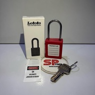 MERAH LOTOTO LS31 RED THERMOPLASTIC TAGOUT SAFETY LOCKOUT PADLOCK RED/