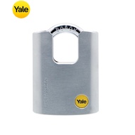 Yale Outdoor Brass/Satin Closed Boron Shackle Padlock| Yale Y122/50/123 , 50mm