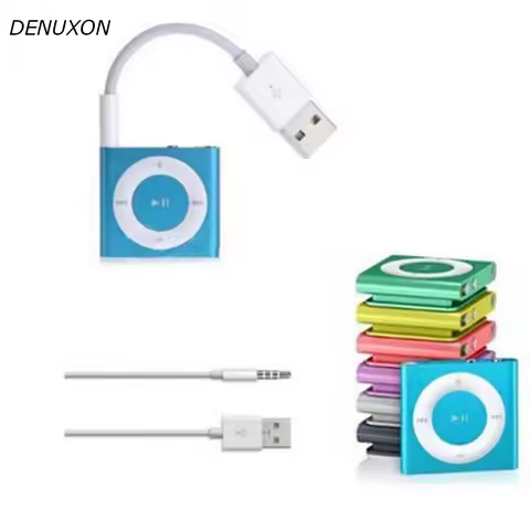 USB Charging Data Cable For Apple iPod For Shuffle USB to 3.5mm Jack Adapter Cable For MP3 MP4 Playe