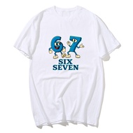 67 Six Seven T Shirt Funny Italian Brainrot Tee Gaming Short Sleeve T-shirt Casual Round Neck Short 