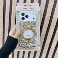MIni Popphone เคสเพชรคริสตัล-ขวดน้ำหอมตั้งได้ For IP17promax IP17pro IP17Air IP17 พร้อมส่งจากไทย