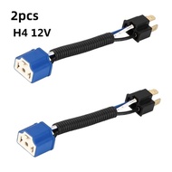 2Pcs H1 H4 H7 12V Right Angle Car Light Bulb Extension Socket Holder Adapter Wiring Harness Connecto