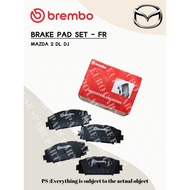 (BREMBO) BRAKE PAD FRONT (MAZDA 2 DL DJ)