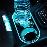 2pcs Car LED Lighting Cup Mats, 7-Color Changing Cup Pads USB Powered Non-Slip Coasters (Cup Mat Dia