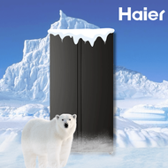 G.house HAIER ตู้เย็น SIDE BY SIDE อินเวอร์เตอร์ ขนาด 21.7Q รุ่น HRF-SBS636MS สีดำ จัดส่งเร็ว