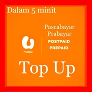 U Mobile Top Up RM10 [Mesej：Tuliskan Top Up nomornya]