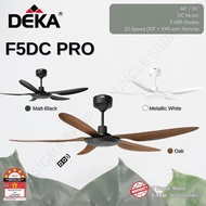 Deka F5DC PRO 56"/46" 5 Blades 20 Speed (10F + 10R) DC Motor Remote Ceiling Fan