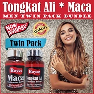 Royce Tongkat Ali Maca Twin Pack Bundle (60x2) 120 capsules | Royce Premium Health Supplement &amp; Vitamin