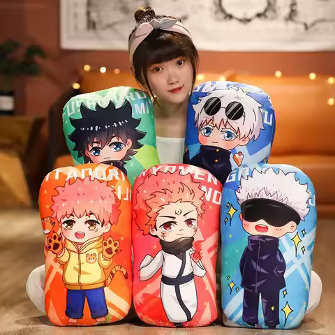 Kawaii Jujutsu Kaisen Pillows Cute Gojo Satoru Dakimakura Anime Plush Stuffed Cushion Yuji Itadori G