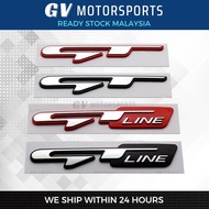 Metal GT Badge GTLine Emblem Stickers Decals Renault Bmw Mustang Peugeot Car Accessories Car Styling