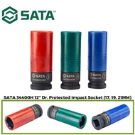 SATA 34400H 3pcs 1/2'' Dr. Wheel Protector Impact Socket Set (17, 19, 21MM)
