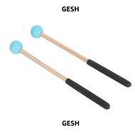 GESH ​Multifunctional Mallet​, ​8 Inch Length ​Wood Handle​ Percussion Mallet​, ​Rubber Head​ White/
