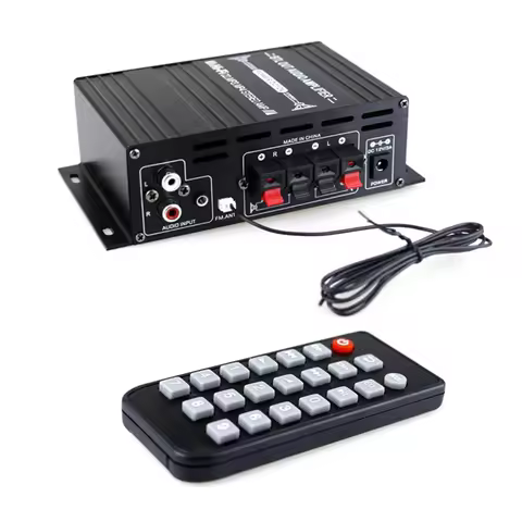 ABAC-Ak380 800W 12V Power Amplifier Bluetooth Stereo Home Car BASS Audio Amp Music Player Car Speake