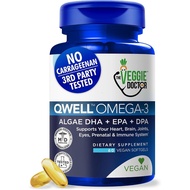 Vegetarian Omega 3 Supplements – Algae Omega 3 Contains DHA EPA DPA – Algae Vegetarian Capsules – Fi