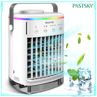Pastsky air cooler air conditioner fan air purifier mini aircond for room UV disinfection sterilizations humidifier dry hot air cool and hot timing 4 modes 7 colors light low noice