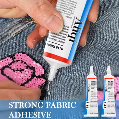 15/60ml Strong Fabric Glue Transparent Quick Dry Fabric Patching Glue Multipurpose Waterproof Fabric