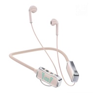 Headset Leher Berkabel Bluetooth Baru Peredam Bising Stereo Siaga Super Bass Kuat Tampilan LED Kompa