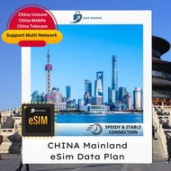 【eSim】China Mainland (Multi - Daily) Unlimited Data eSim【Multi Network】GoGo Roaming Travel eSIM