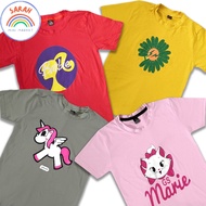 Baju T-shirt Budak Perempuan/Kanak Kanak Perempuan GIRLS BRANDS RANDOM Casual Short Sleeve Shirt (1Y-12Y)