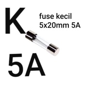 DS99 5A Small fuse fuse dry glass fuse 5a 5x20 5 5amper a