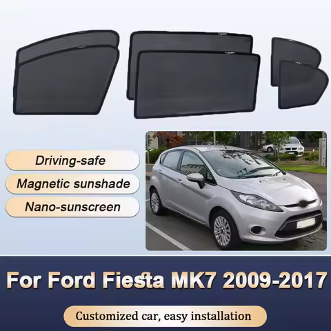 Sun Shade For Ford Fiesta MK7 Accessories Mk6 Mark VI B299 2009-2017 5-door Hatchback Sunshade Magne