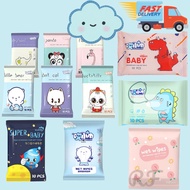 🇸🇬 Mini Cute 10pcs Baby Wet Wipes Soft Wet Tissue Wipes For Kids School Use Wet Wipes