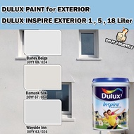 ICI DULUX INSPIRE EXTERIOR PAINT COLLECTION 18 Liter Barley Beige / Damask Silk / Wayside Inn