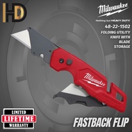 Milwaukee FASTBACK Utility Flip Knife With Blade Storage 48-22-1502 / Life Time Warranty / Compact / Press &amp; Flip