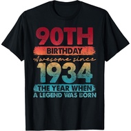 90Th Birthday 90 Year Old Gifts Vintage 1934 Limited Edition Gift  T-Shirt