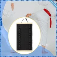 [AhagexaMY] Taekwondo Belt Display Rack 12 Belts Taekwondo Belt Organizer Belt Display Holder Belt H