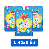 (ยกลังx3) Goon กูนน์ เฟรนด์ ผ้าอ้อมเด็ก รุ่นกลิ่นแป้งเด็ก/ไม่มีกลิ่นเพิ่มขอบขากระชับ (ไซส์ M-3XL) ผ้