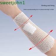 SWEETJOHN Elastic Net Tubular Bandage, Retainer Breathable Mesh Bandage, Tubing Tubular Gauze Fix Elastic Polyester 2m Adults Wrist