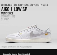 JORDAN 1 AJKO 1 LOW SP UNION US7  40 DO8912-101