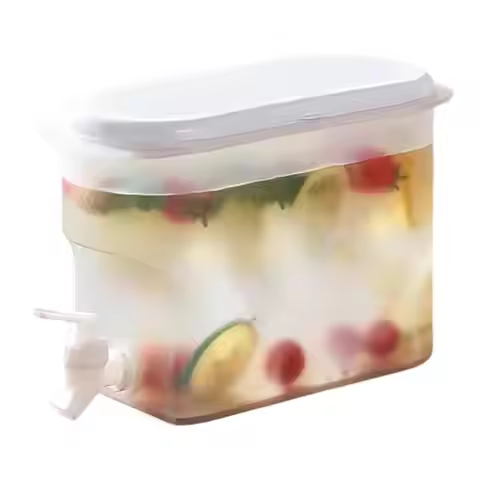 2.8L Cold Water Kettle Water Jug Large Capacity Cold Kettle With Faucet Beverage Dispenser Juice Jug