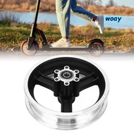 WOAY Electric Scooter Front Wheel Hub, 6 Holes 10 Inch Electric Scooter Disc Brake Hub, Durable Alum